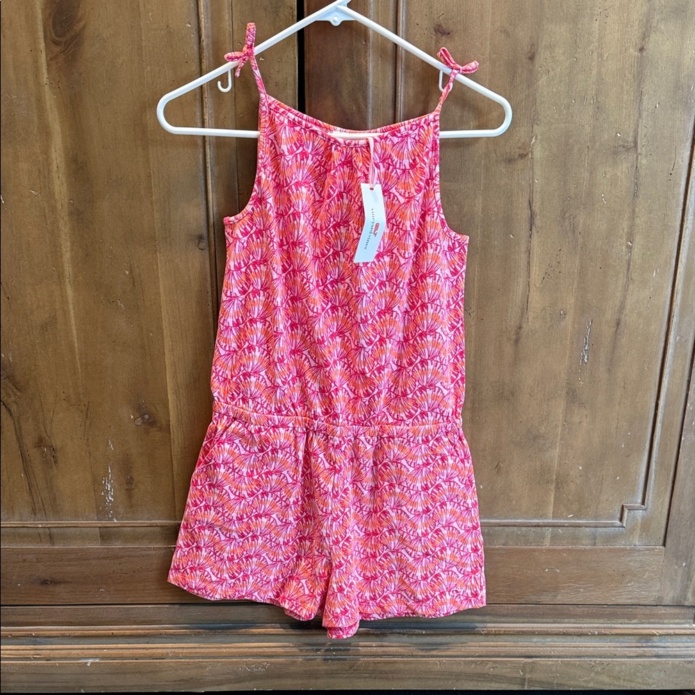 Vineyard Vines Vibrant Pink Kids Romper